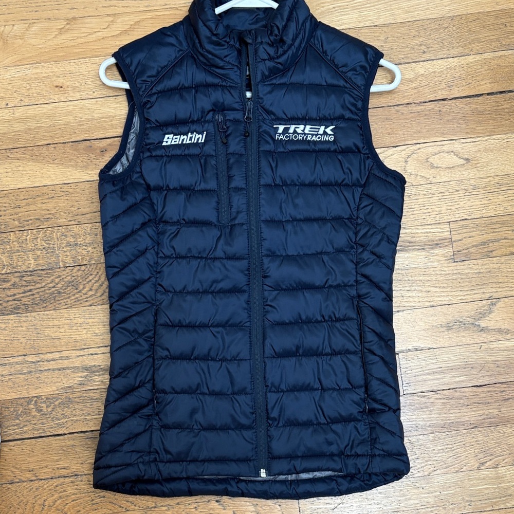 Santini Women's Blue XS Puffer Vest